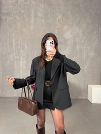 Lenora Siyah Astarlı Blazer CeketGausCEKETGU100381