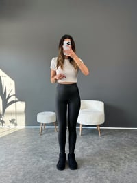 Deri Mat Deri Şardonlu Tayt GausTAYTGU002859