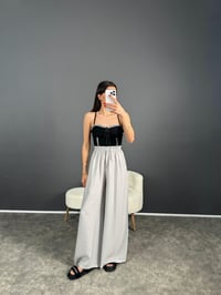 Eliow Gri Bol Paça Beli Lastikli PantolonGausPANTOLONGU007139