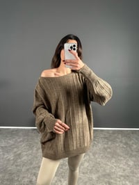 Sarah Vizon Kayık Yaka KazakGausKAZAKGU004009