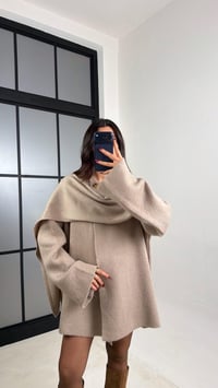 Vizon Şal Detaylı Triko Kazak GAUS-00774GAUSKAZAKGAUS-00774