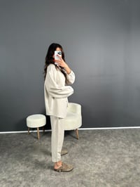 Eka Taş Premium Keten İkili Takım GausTAKIMGU007093