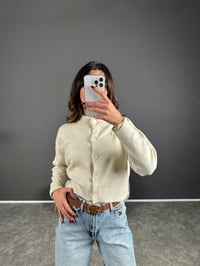 ZR Model Ekru Düğmeli Hırka GausHIRKAGU003077