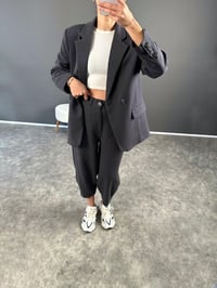 Kwie Füme Model Kumaş İkili TakımGausTAKIMGU004135