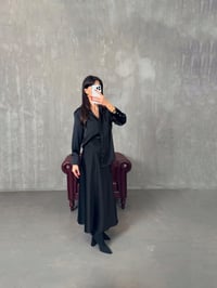 Jade Siyah Saten Gömlek Etek TakımGausTAKIMGU00904322