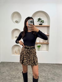 PRY Leopar Kemerli Şort EtekGausETEKGU00903502