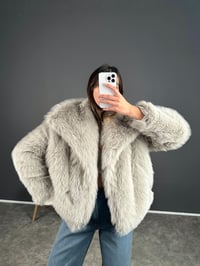 ZR Muadil  Açık Gri Viral KürkGausMONTGU002605