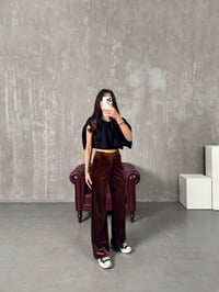 Crans Kahve Kadife PantolonGausPANTOLONGU00904094