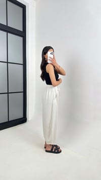 Taş Beli Lastikli Cepli Balon Keten Pantolon Gaus00391GausPANTOLONGU1001916