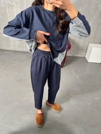 Resco Antrasit Çizgi Detaylı Oys Modal TakımGausTAKIMGU00903869