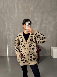 Sance Bej Leopar Desenli HırkaGausHIRKAGU00903854
