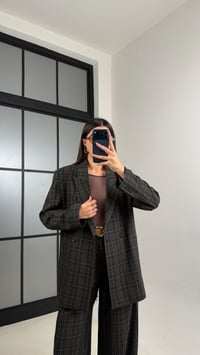 Füme Vatkalı Astarlı Kuşaklı Premium Desenli Ceket GAUS-00910GAUSCEKETGAUS-00910