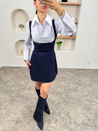Luw Gömlek Detaylı Siyah ElbiseGausELBİSEGU00903555