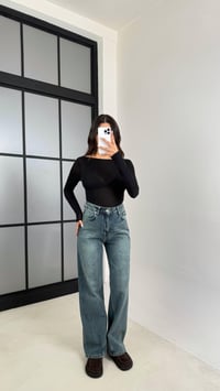 Mavi Yüksek Bel Straight Jean GAUS-00547GAUSDENİM PANTOLONGAUS-00547