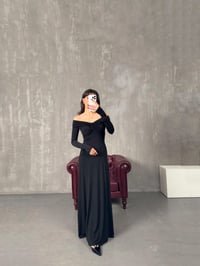 Sonia Siyah Madonna Yaka Pinterest ElbiseGausELBİSEGU00904342