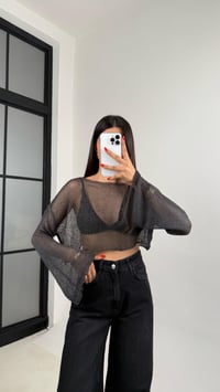 Füme Kolu Volanlı Merserize Bluz GAUS-0061GAUSBLUZGAUS-0061