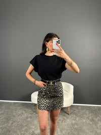 Leoparlı Mini Etek GausETEKGU007205
