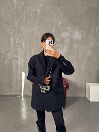 Dany Lacivert Astarlı Kaşe Blazer CeketGausCEKETGU00903848