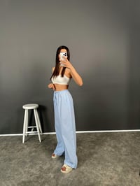 Liveo Çizgili Beli Lastikli Pantolon GausPANTOLONGU008222