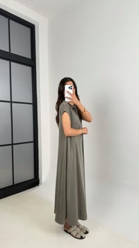 Haki MD Muadil Polo Yaka Cepli Basic Elbise Gaus00568GausELBİSEGU1002461