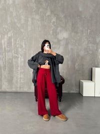 Sima Bordo Beli Lastikli Ayrobin PantolonGausPANTOLONGU00903861