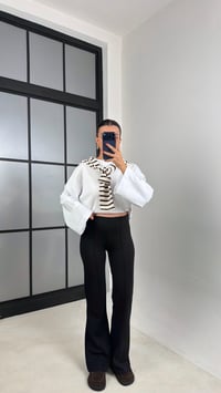 Siyah Zr Muadil Çımalı Modal Pantolon GAUS-00641GAUSPANTOLONGAUS-00641