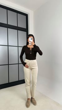 Krem ZR Model Kesik Paça Jean GAUS-00173GAUSDENİM PANTOLONGAUS-00173
