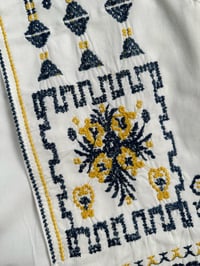 Wave Sarı Siyah Nakış İşlemeli Astarlı Beyaz YelekGausYELEKGU008403