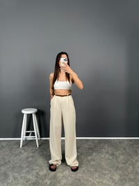 Rula Yüksek Bel Keten Pantolon GausPANTOLONGU008224