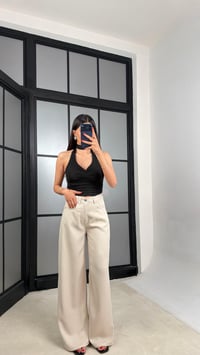 Taş Geniş Paça Denim Tencel Pantolon GAUS-01570GAUSDENİM PANTOLONGAUS-01570
