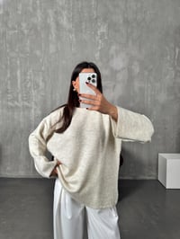 Sole Krem Bisiklet Yaka Yumuşak Triko KazakGausKAZAKGU00903991