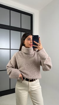 Bej MD Muadil Balıkçı Yaka Triko Kazak GAUS-00740GAUSKAZAKGAUS-00740