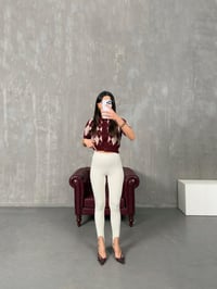 Raser Krem Topuktan Geçirmeli Yumuşak Dokulu TaytGausTAYTGU100361