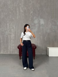 Lones Lacivert Kemer Detaylı PantolonGausPANTOLONGU100222