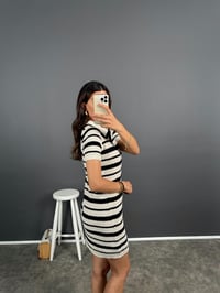 Cou Polo Yaka Kısa Kol Triko Mini ElbiseGausELBİSEGU008612