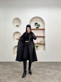 Hailey Siyah Premium Deri TrençkotGausKABANGU00903486