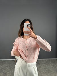 Icon Pembe Dantel İşlemeli  Hırka GausHIRKAGU004080