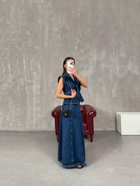 Novat Lacivert Uzun Denim EtekGausETEKGU100690