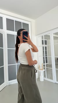 Haki MD Muadil Beli Lastikli Tencel Pantolon GAUS-01848GAUSPANTOLONGAUS-01848