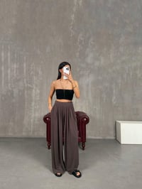 Kahve Premium Modal Kumaş Oys Pantolon Gaus00269 GausPANTOLONGU1001621
