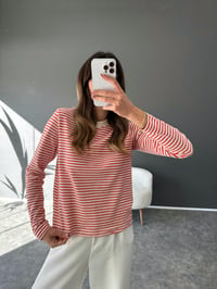 Co Kırmızı Çizgili Sweat GausSWEATSHIRTGU002839