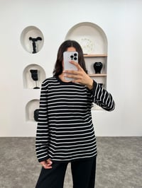 MD Siyah Çizgili Triko Muadil KazakGausKAZAKGU008944