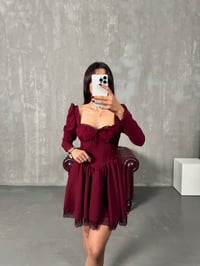 Norbe Bordo Tasarım Prenses ElbiseGausELBİSEGU00903899