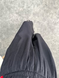 Eliow Siyah Bol Paça Beli Lastikli PantolonGausPANTOLONGU007138