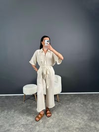 Krem Müslin Kemerli Tulum GausTULUMGU007272