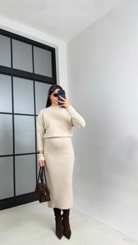 Taş Yumuşak Dokulu Triko Elbise GAUS-01083GAUSELBİSEGAUS-01083