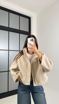 Bej Cute MD Model Buklet Çıtçıt Düğmeli Ceket GAUS-00521GAUSJacketsGAUS-00521