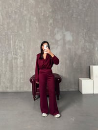 Galew Bordo Oys Modal Kumaş TakımGausTAKIMGU00904001