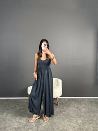 Valona Premium Antrasit Modal Kumaş TulumGausTULUMGU004770