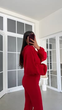 Kırmızı 3 İplik Şardonsuz İkili Takım GAUS-02195GAUSTAKIMGAUS-02195